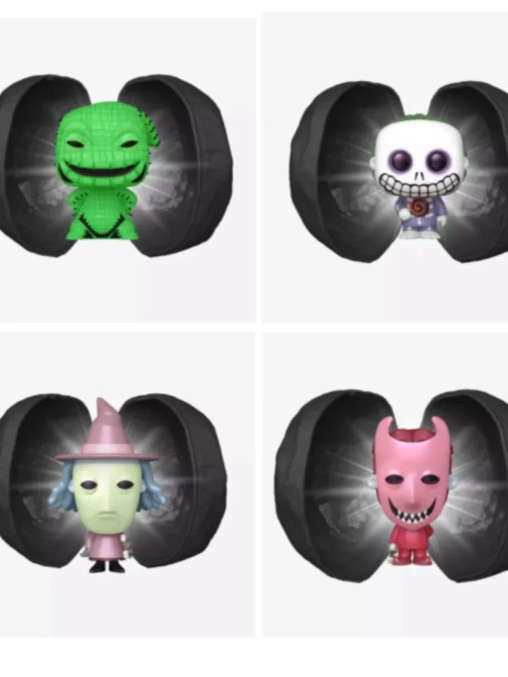 FUNKO POCKET POP Nightmare Before Christmas Coal Mystery Collectible - Set of 2